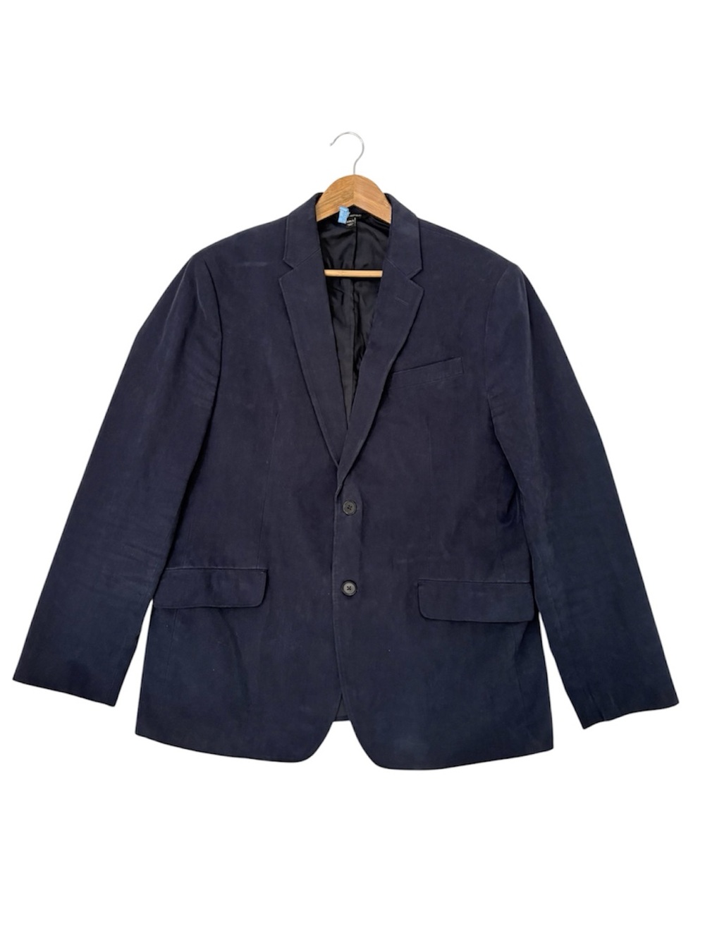 Banana Republic Blazer Mens Navy Blue Slim Fit Soft Brushed Cotton Jacket